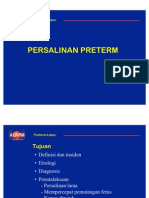 Persalinan Pre Term DR Malvin