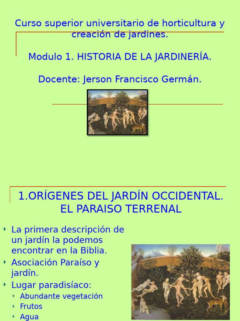 Historia de la Jardinería: Orígenes y Estilos | PDF | Corán | Islam