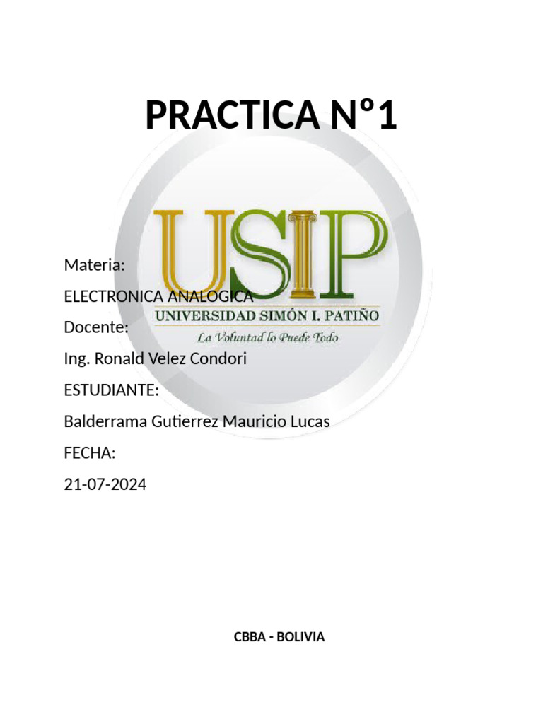 Practica 1 | PDF