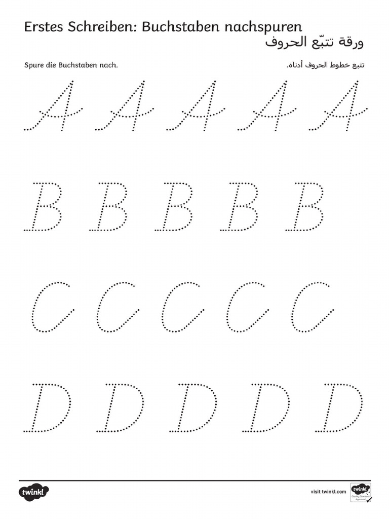 Schreiben Buchstaben Und Zahlen Nachspuren | PDF