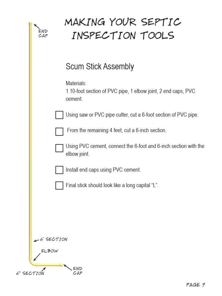 DIY Septic Inspection Tool Assembly | PDF