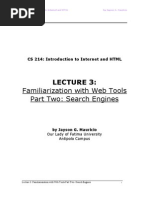 CS 214 Lecture 03 - Familiarization With Web Tools Part Two