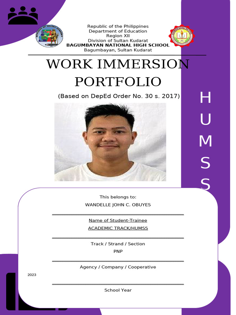 Work immersion pdf