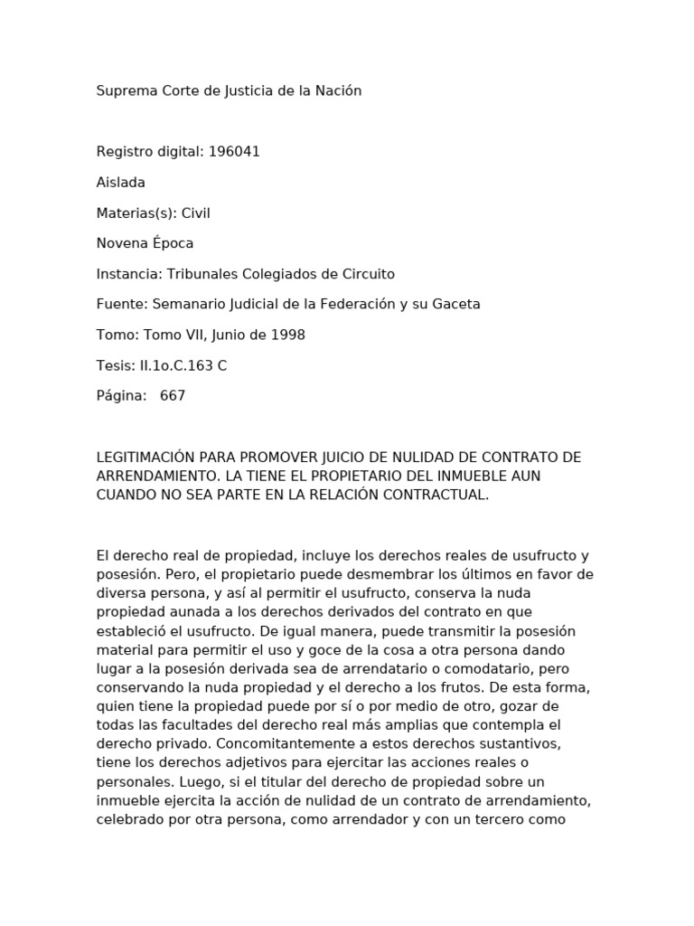 Suprema Corte de Justicia de La Nación | PDF
