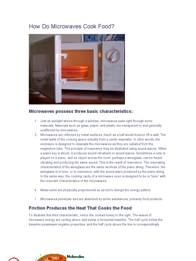 How Do Microwaves Cook Food PDF Resonance Waves