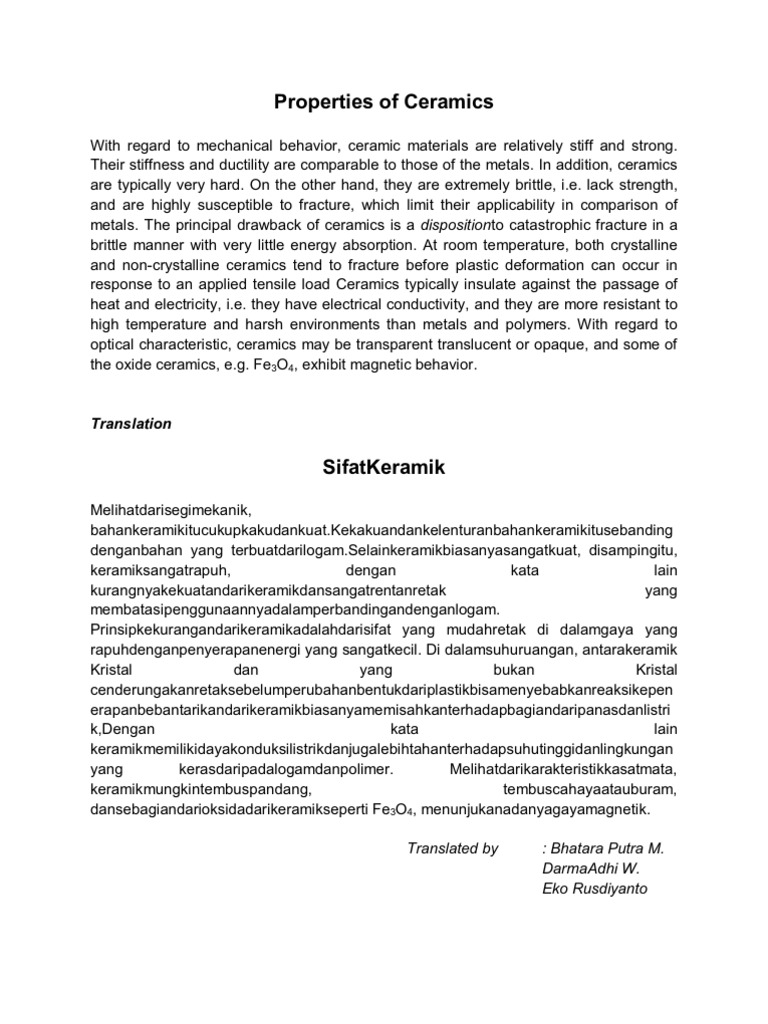 Properties of Ceramics PDF