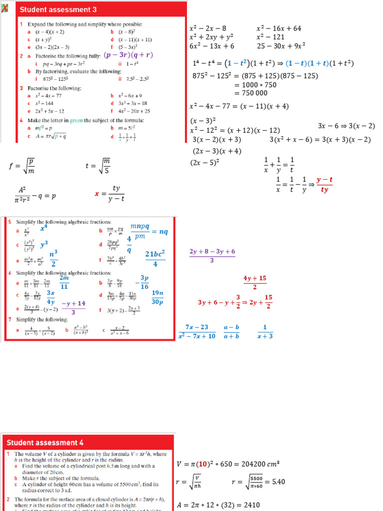 Algebra 3 (E Maths) | PDF