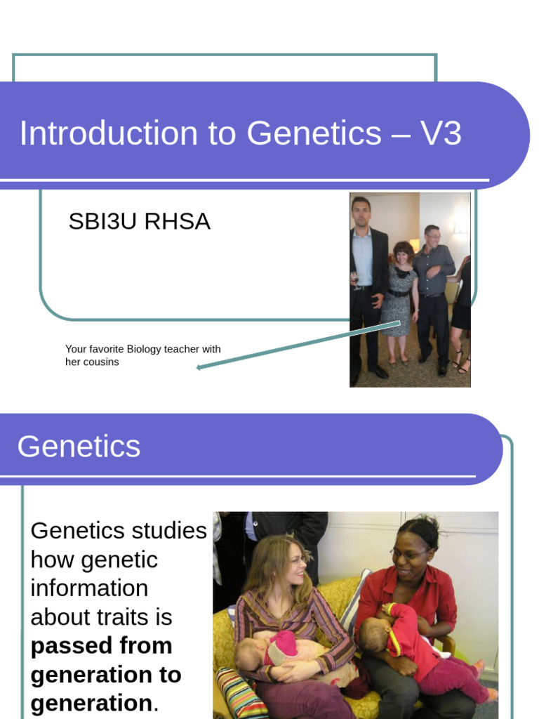 01 Introduction To Genetics v3 | PDF