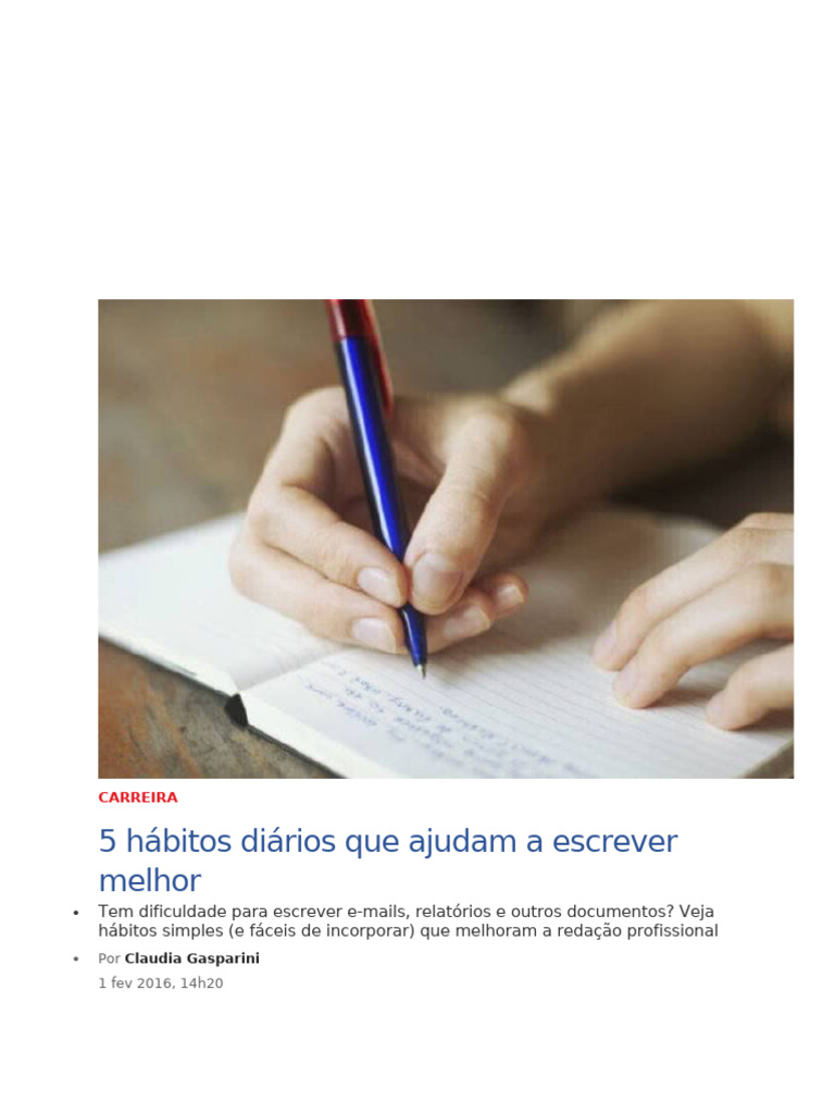 Como Escrever Melhor!! | PDF