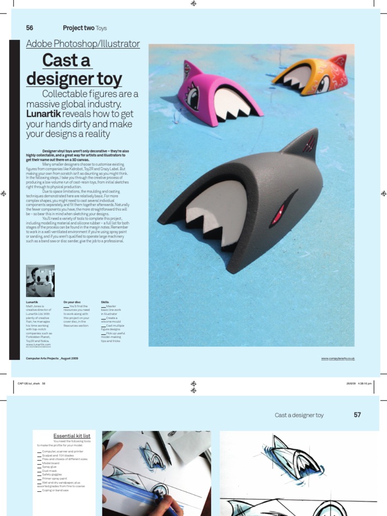 Create Your Own Designer Vinyl Toy | PDF | Image Scanner | Silicone