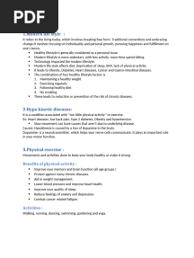 Modern Life, Hypokinetic and Diseases