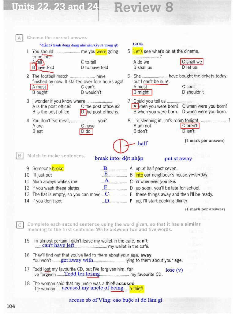 B1 Language Review and Actions | PDF