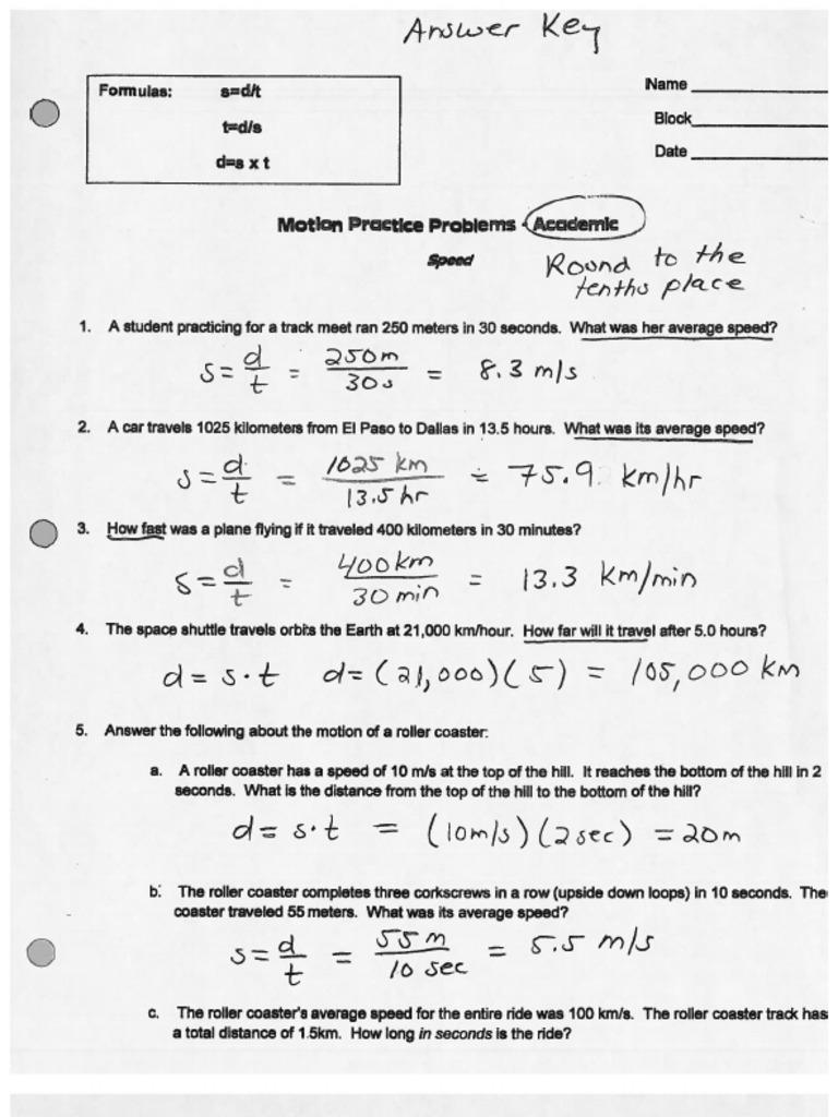 Academic Motion Problems | PDF