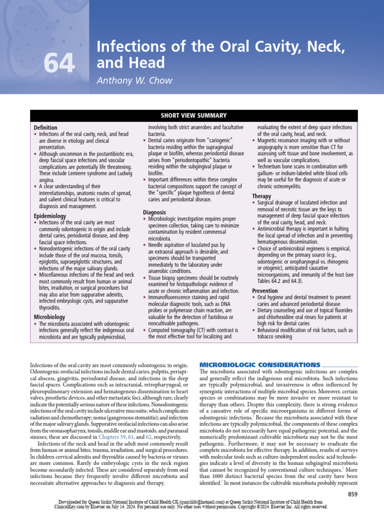 Deep neck infection | PDF