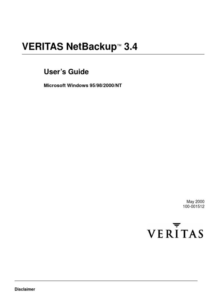 NetBackup UserGuide Windows | PDF | Backup | Computer File