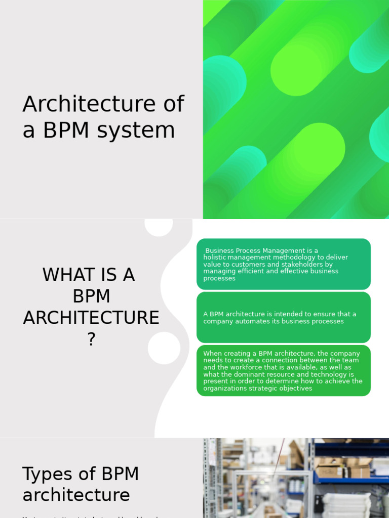 Architecture of A BPM System 1 | PDF