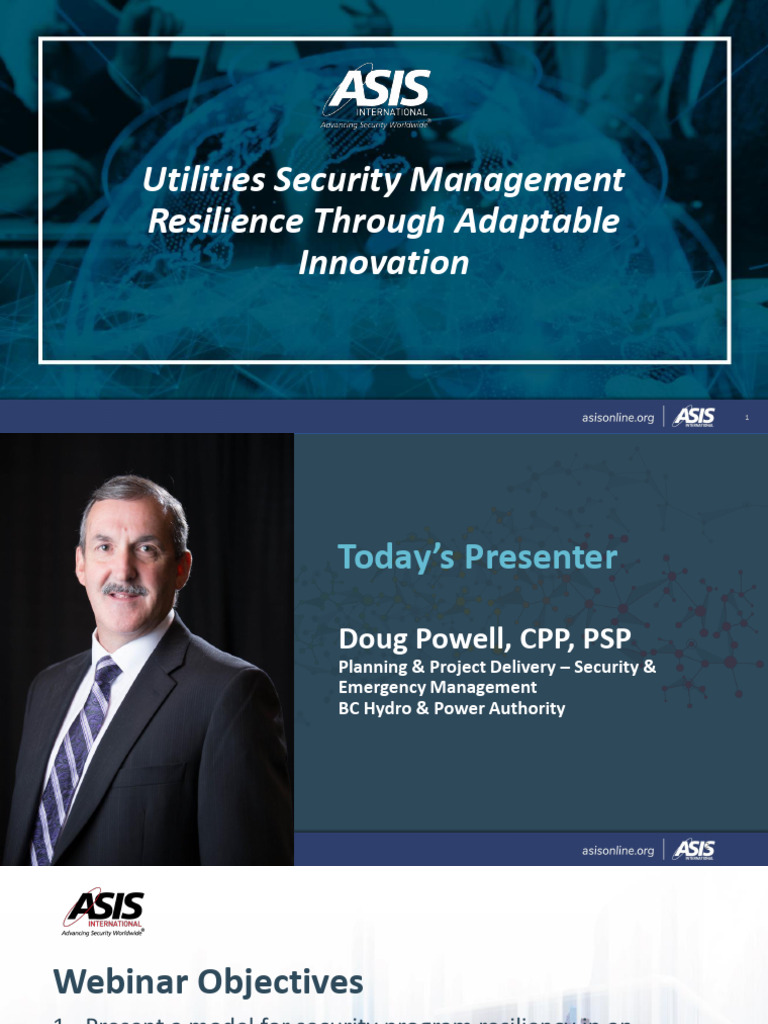 Utilities Security Management | PDF
