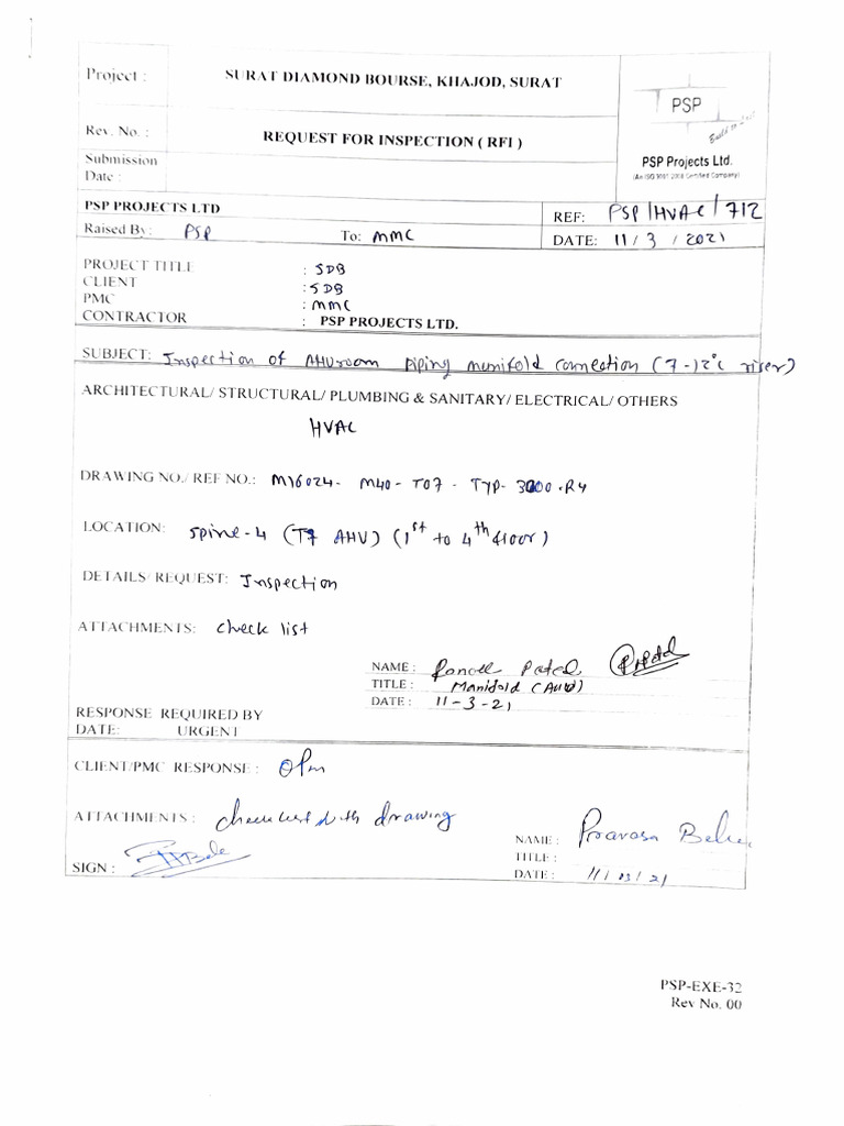 T7 1 To 4th Floor Ahu 7-12 Valve Packages | PDF