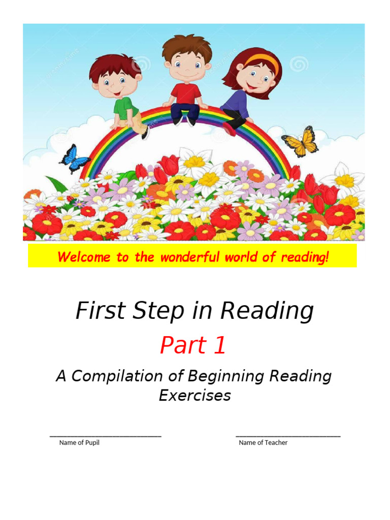 First Step in Readingpart1compilationofbeginningreadingexercises ...
