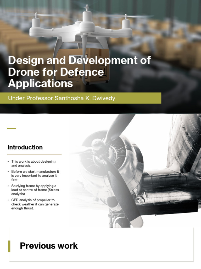 Drone Design for Defence Applications | PDF | Technology & Engineering