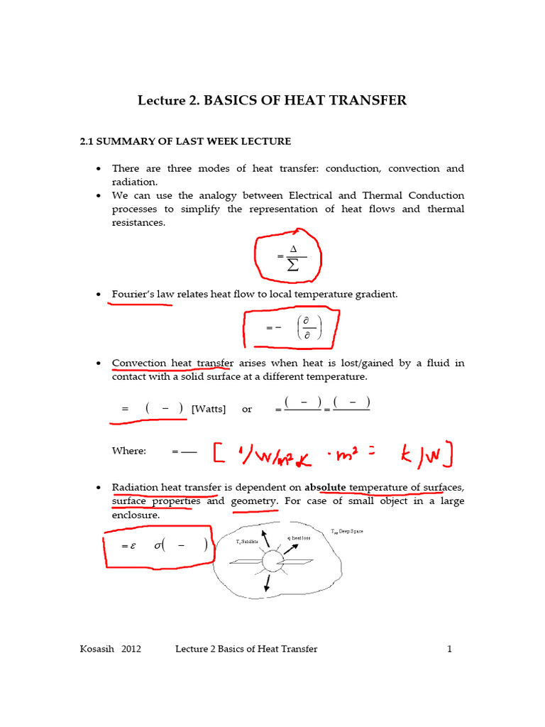 Heat Transfer - Lecture | PDF