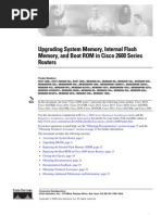 Upgrading System Memory, Internal Flash, and Boot ROM in Cisco 2600 Series Routers - 2600mem