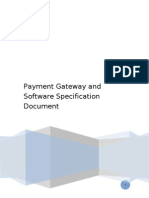 Payment Gateway and Software Specification Document