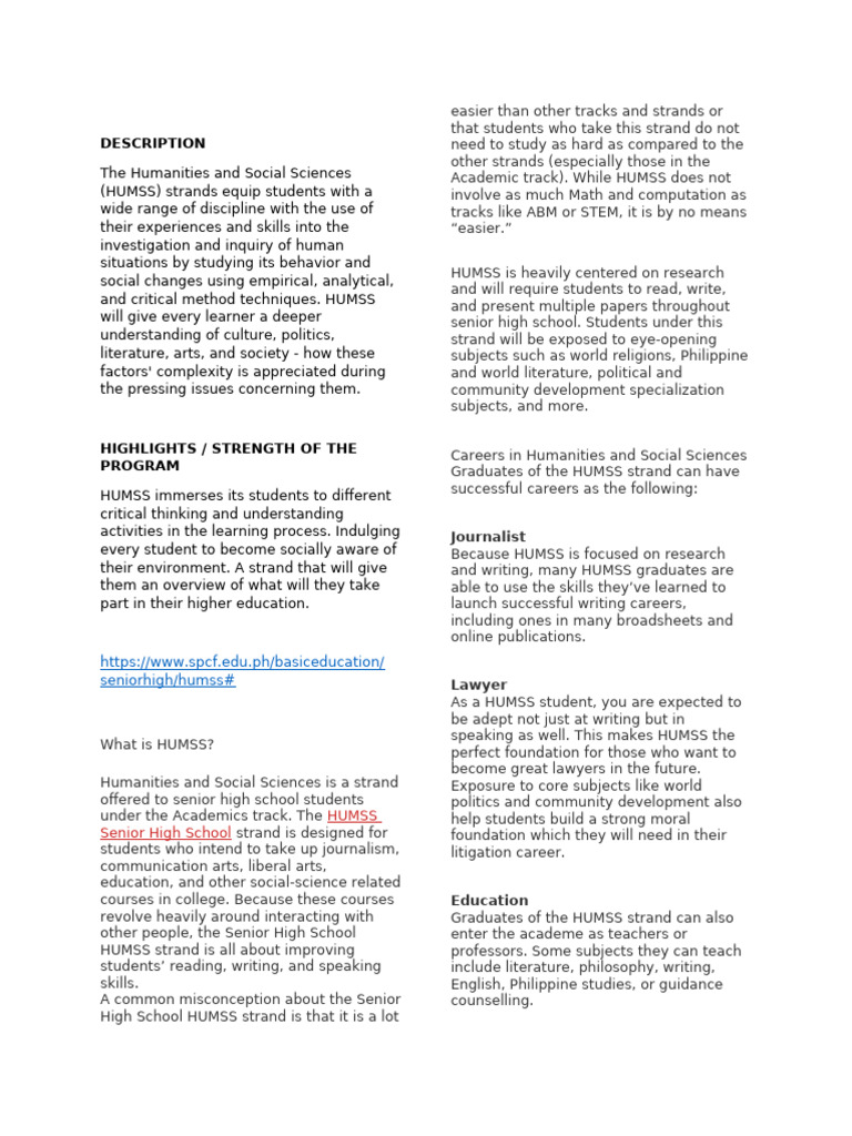 Scrapbook HUMSS | PDF