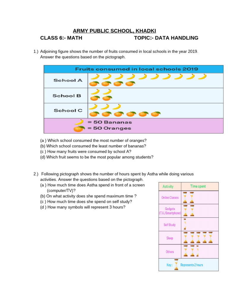 Class 6 (Data Handling) | PDF