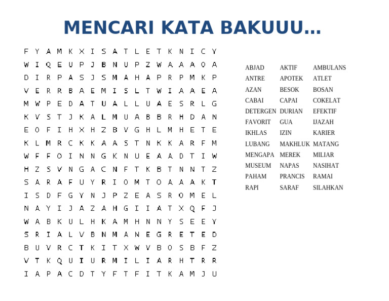 Susun Kata Games | PDF