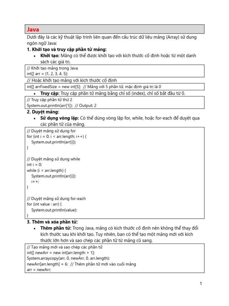 Ngay 01 17 6 2024 Java | PDF