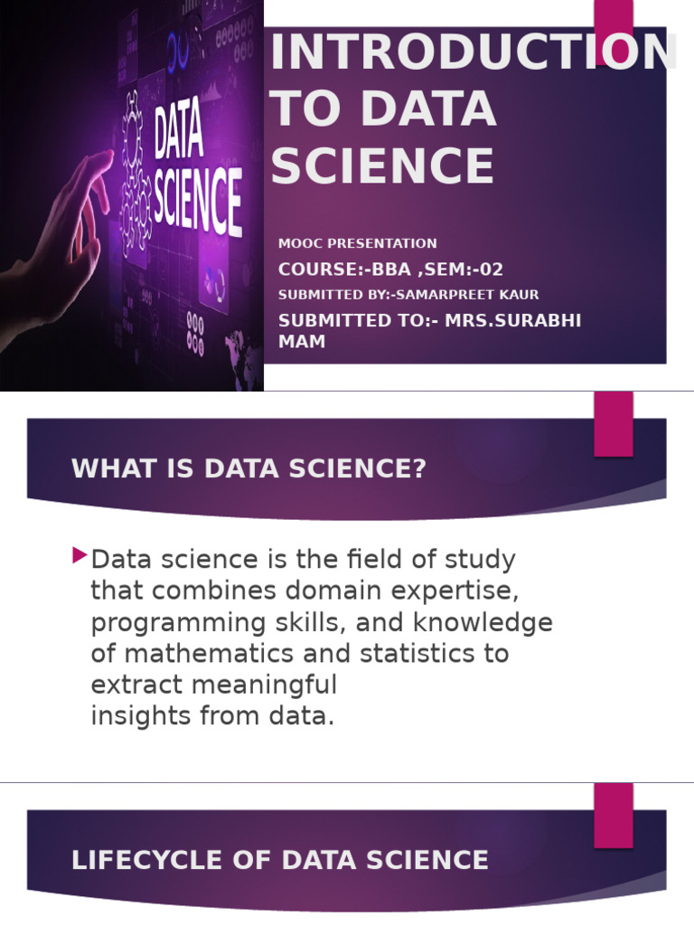 Mathematical Introduction To Data Science Pdf