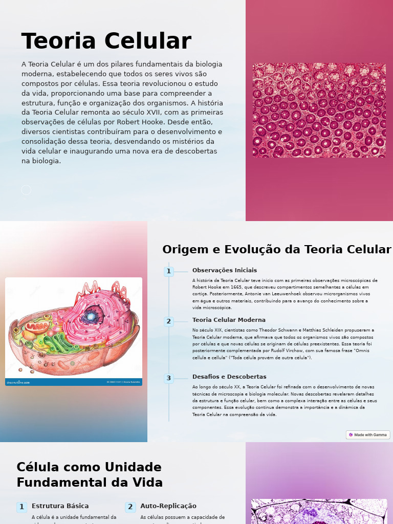 Teoria Celular: Fundamentos e Importância | PDF | Célula (Biologia ...