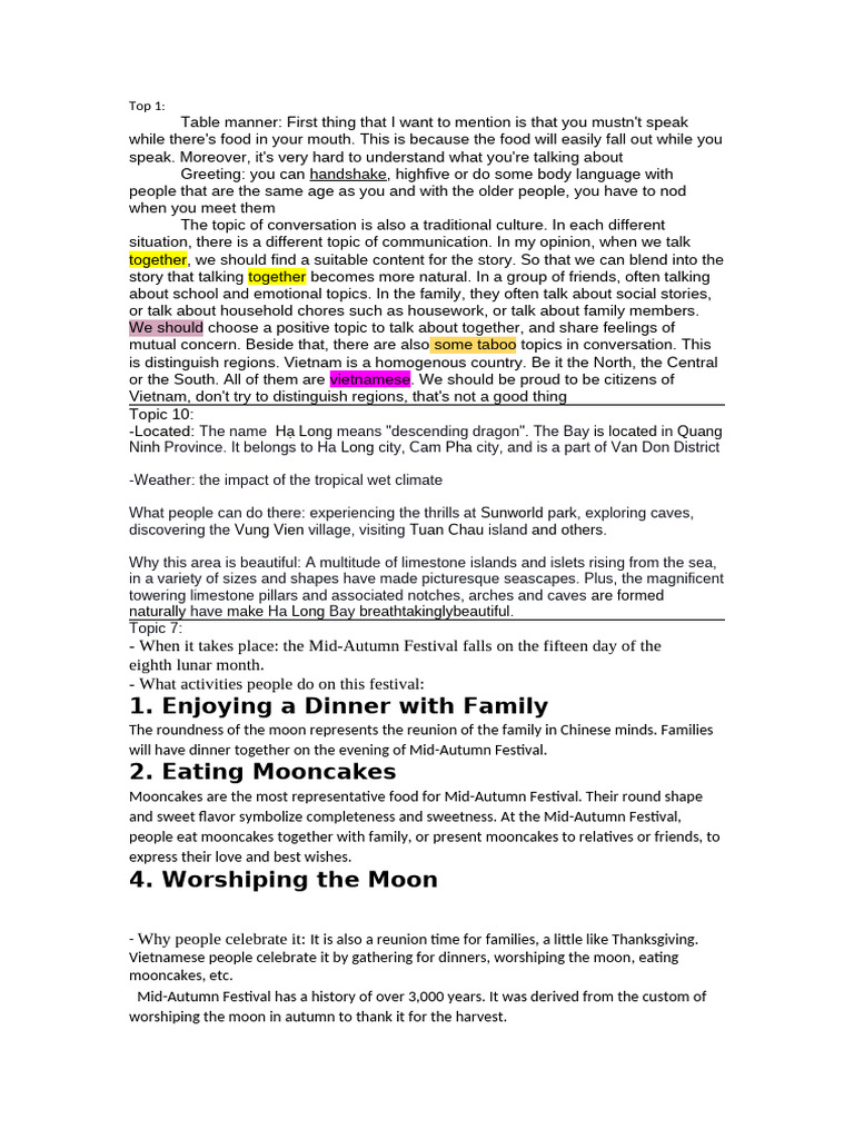 Speaking Test | PDF