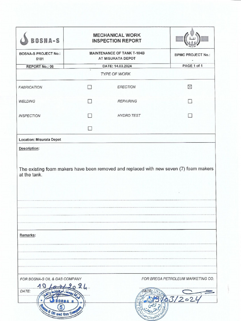 5181 - Inspection Report 06 | PDF