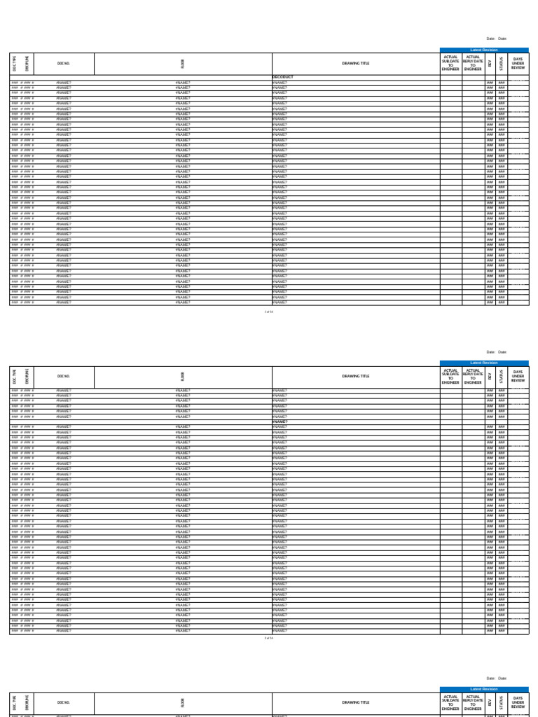 1.1 - Material Submittal Register | PDF