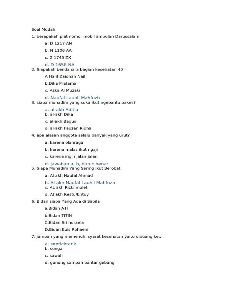 Soal Sulit Ccik | PDF