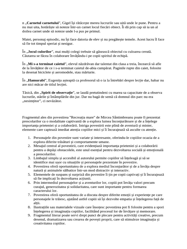 Carnetul Carnetului | PDF