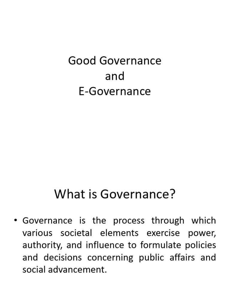 Good E Gov | PDF | Governance | Good Governance
