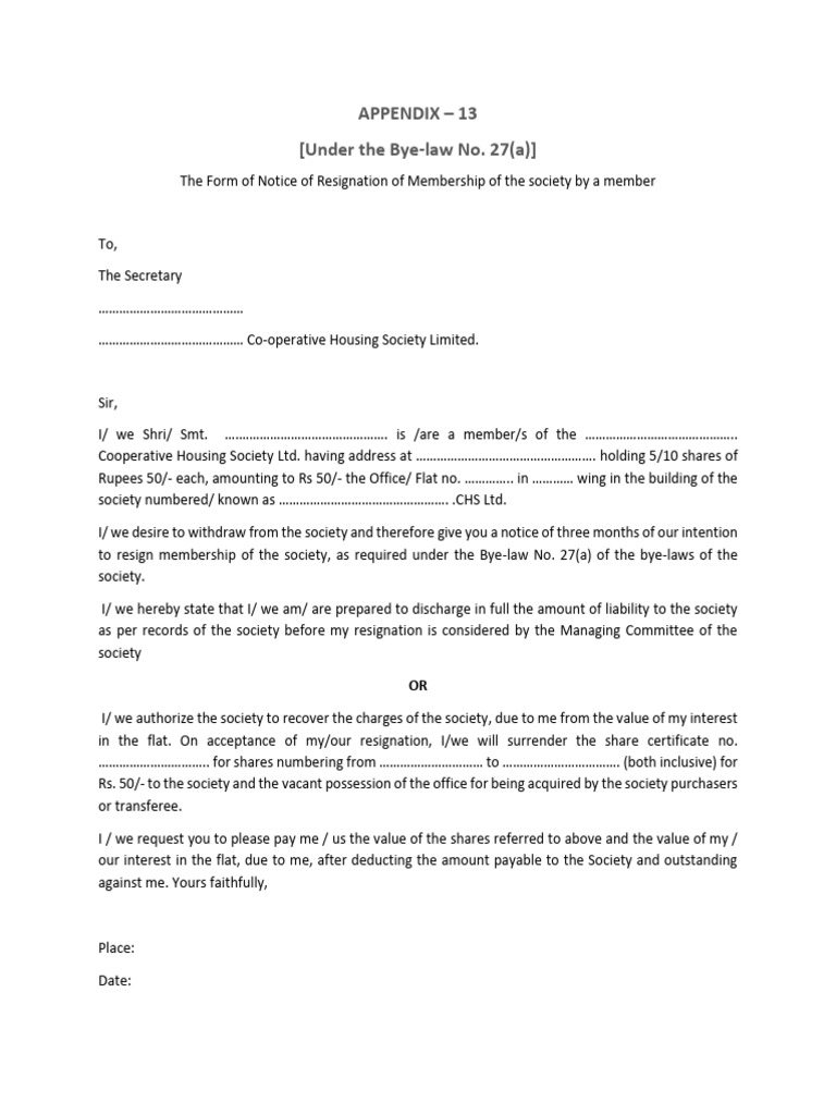 Appendix 13 Bye Lawsno.27 (A) | PDF