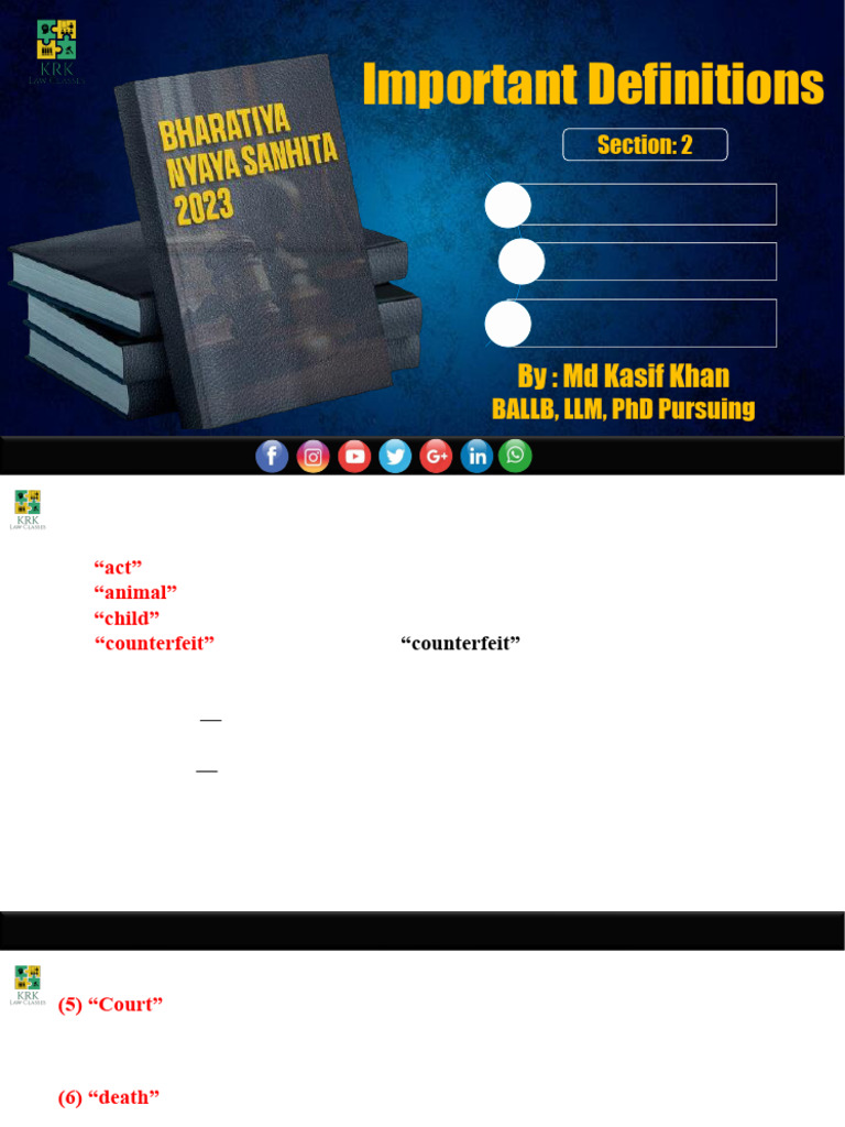BNS Lecture 2 Section 2 | PDF | Judgment (Law) | Politics