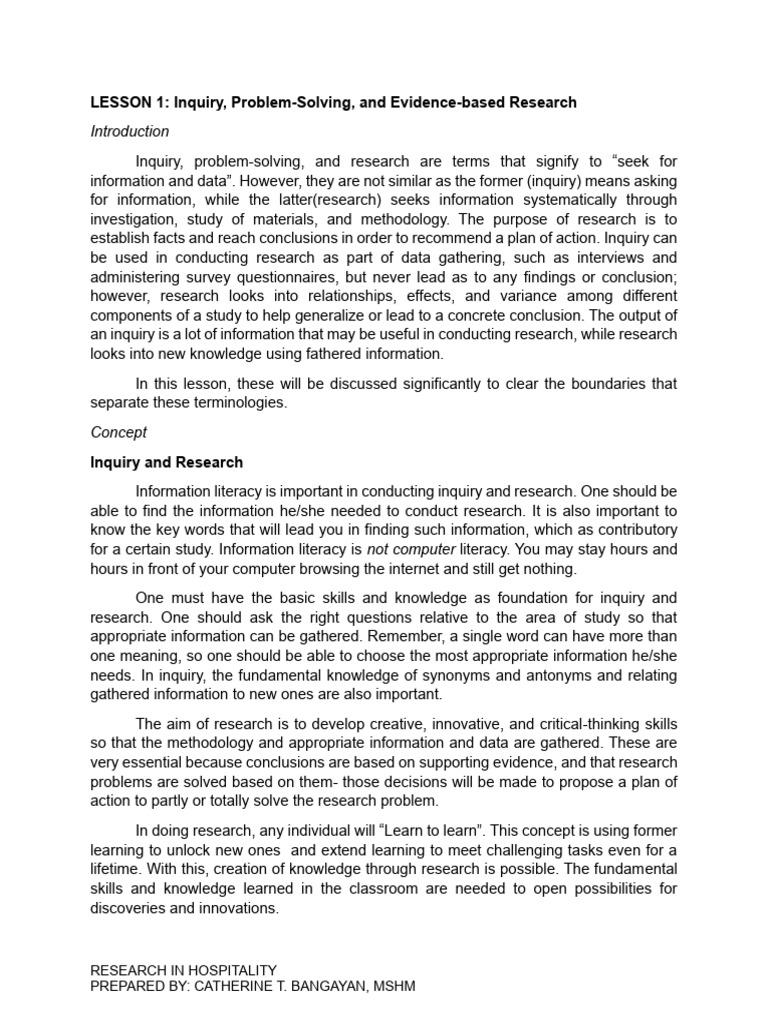 PDF Lesson 1 3 Research | PDF