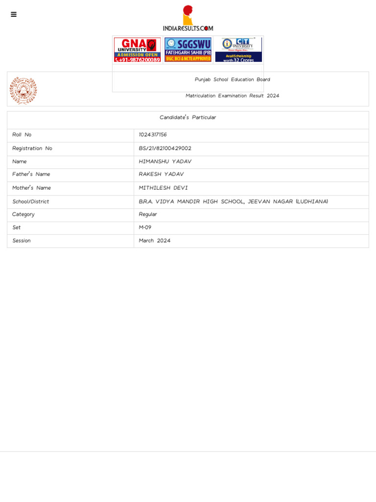 Punjab intelligence overview