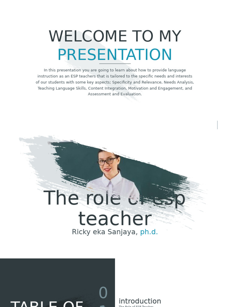15th-Meeting (The Role of ESP Teacher) | PDF | Teachers | Learning