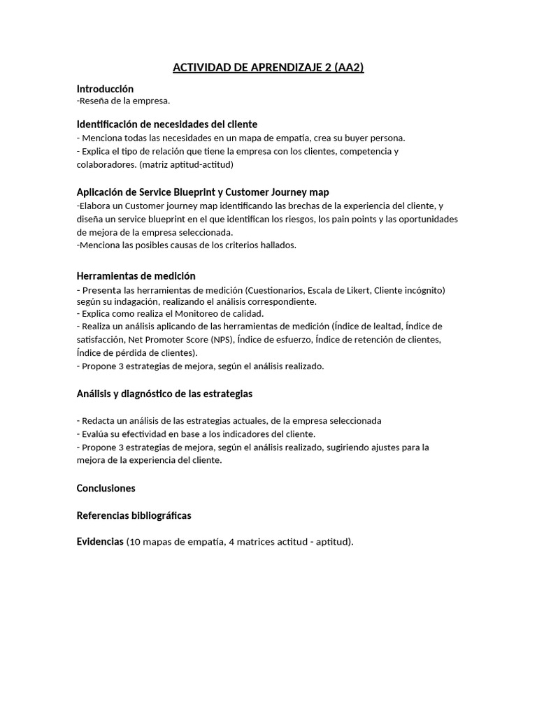 Actividad de Aprendizaje 2 | PDF | Crecimiento personal y profesional ...