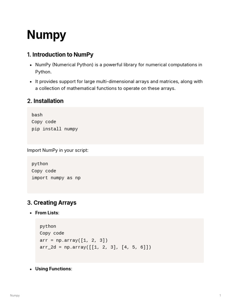 numpy | PDF