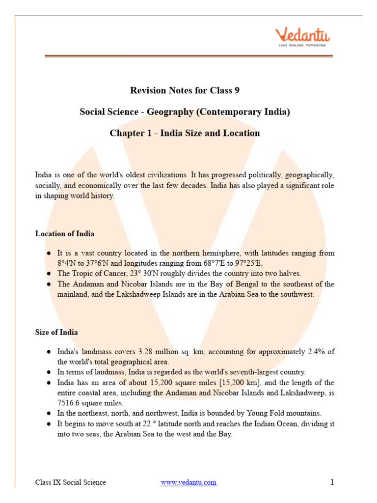 geography-chapter-1-india-size-and-location-class-9-notes-free-pdf-pdf