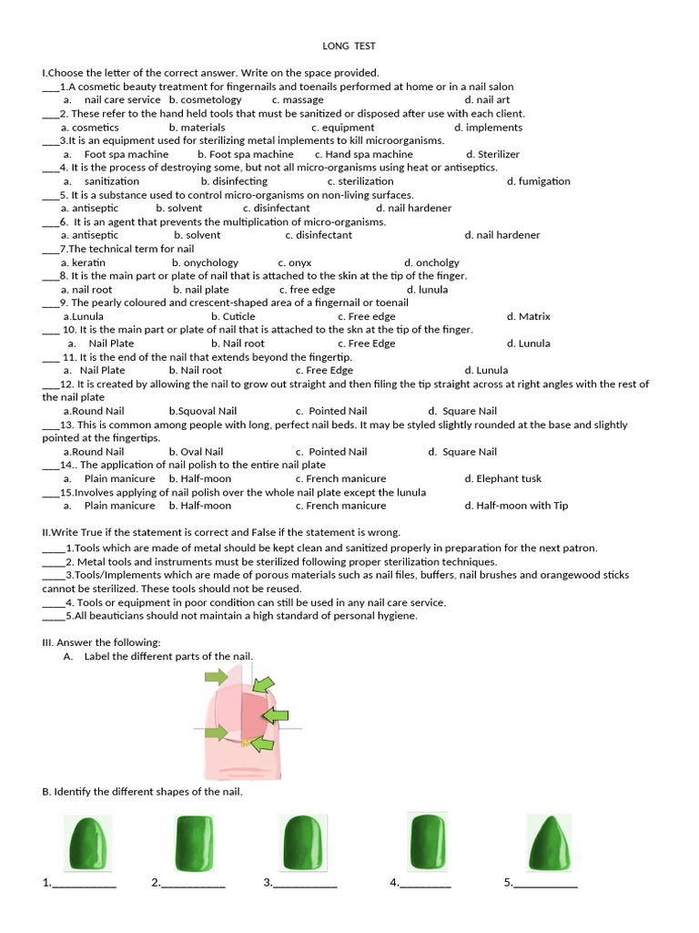 Long - Test | PDF