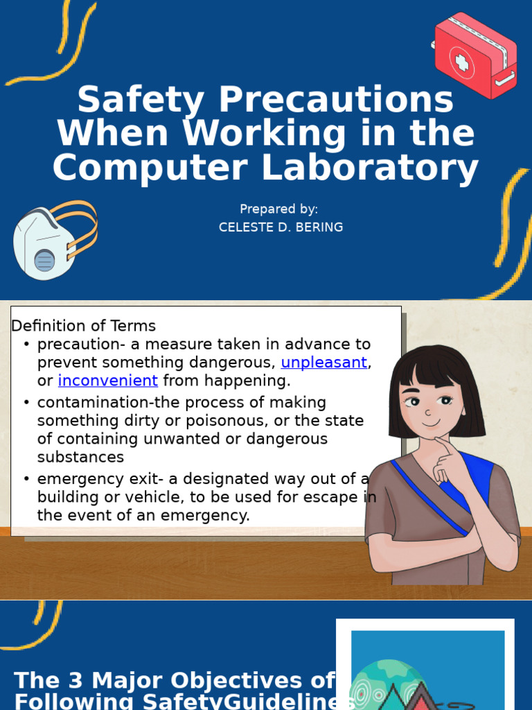 Safety Precautions When Working in the Computer Laboratory | PDF