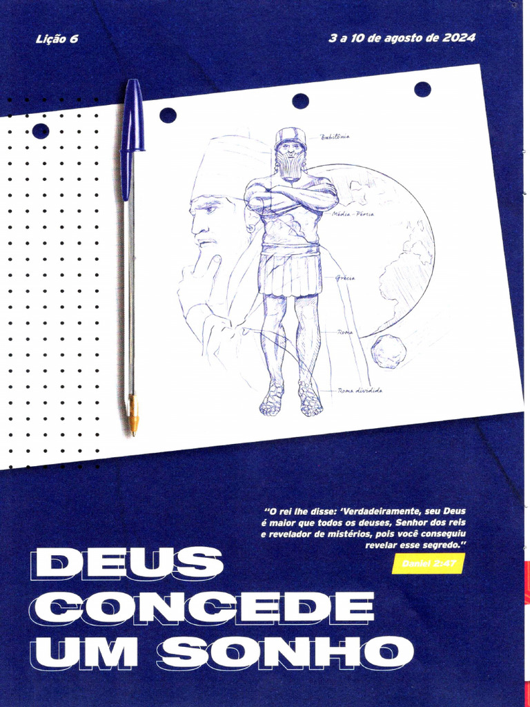 Lição 06 - Deus Concede Um Sonho - Adolescentes | PDF